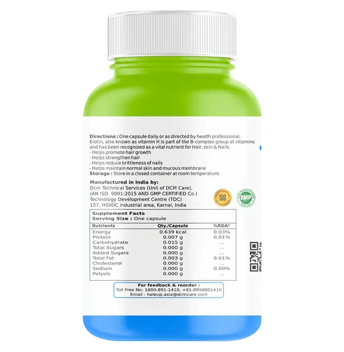 DHT Blocker with Biotin: The Secret to Healthy Hair, Glowing Skin & Strong Nails - Haleup
