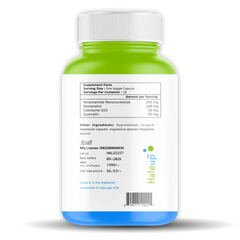 Nicotinamide USA NMN 250mg 3-in-1 Formula | Resveratrol, Quercetin & CoQ10 | Anti-Aging | Boost NAD+ & Cellular Repair | 30 Capsules - Haleup