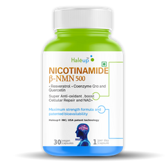 Nicotinamide USA NMN 500mg 3-in-1 Formula | Boost NAD+, Cellular Repair & Skin Health | With Resveratrol, Quercetin & CoQ10 | 30 Capsules