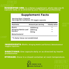 DHT Blocker with Biotin: The Secret to Healthy Hair, Glowing Skin & Strong Nails - Haleup