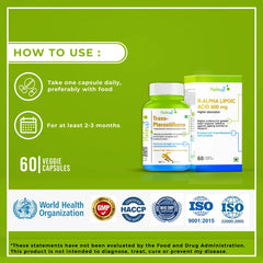 99% Pure Trans-Pterostilbene with Resveratrol | Potent Antioxidant | Supports Healthy Aging & Skin Health | High Bioavailability (1 Pack X 60 Capsules) - Haleup