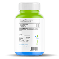 99% Pure Trans-Pterostilbene with Resveratrol | Potent Antioxidant | Supports Healthy Aging & Skin Health | High Bioavailability (1 Pack X 60 Capsules) - Haleup