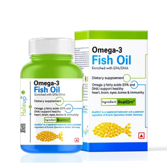 Omega-3 Fish Oil Capsules: Advanced Heart, Brain, and Immunity Support | Made in USA - Haleup