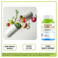R-Alpha Lipoic Acid with Trans-Resveratrol & Lycopene - 60 Capsules for Daily Wellness - Haleup