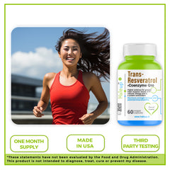 Trans-Resveratrol + Co Q10 Capsules – 60 Veggie Capsules