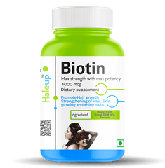 Max Strength Biotin 4000mg - Ultimate Hair Growth & Skin Glow Supplement | High Potency European Biotin by Royal DSM N.V