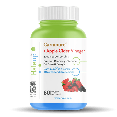 Carnipure + Apple Cider Vinegar Capsules – 2000mg for Energy, Stamina & Fat Loss Support - Haleup