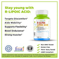 Alpha Lipoic Acid 600 mg Capsules | Enriched with Lycopene & Trans-Resv - 60 Capsules - Haleup