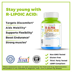 Alpha Lipoic Acid 600 mg Capsules | Enriched with Lycopene & Trans-Resv  - 60 Capsules