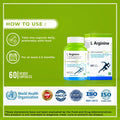 L-Arginine 60 Capsules - Boost Muscle Pump, Endurance & Stamina Daily - Haleup