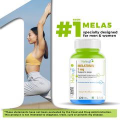 Melatonin Capsules 5 mg – Natural Sleep Support & Relaxation | 120 Veggie Capsules