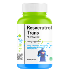 Resveratrol Trans-Micronized Capsules – 500 mg, 30 Count | Powerful Antioxidant from Japanese Knotwood