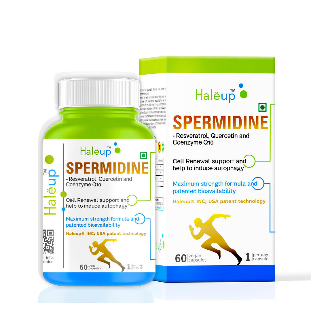 99% Spermidine 50 mg Trihydrochloride with Resveratrol: Advanced Formula for Healthy Aging and Wellness (60 Capsules)