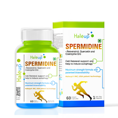 99% Spermidine 50 mg Trihydrochloride with Resveratrol: Advanced Formula for Healthy Aging and Wellness (60 Capsules)