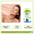 Max Strength Biotin 4000mg - Ultimate Hair Growth & Skin Glow Supplement | High Potency European Biotin by Royal DSM N.V - Haleup