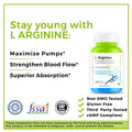 L-Arginine 60 Capsules - Boost Muscle Pump, Endurance & Stamina Daily - Haleup