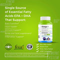 Vegan Omega 3 | 500 mg DHA & EPA | Healthy Heart, Brain & Immunity Support - Haleup