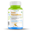 99% Pure Trans-Pterostilbene with Resveratrol | Potent Antioxidant | Supports Healthy Aging & Skin Health | High Bioavailability (1 Pack X 60 Capsules) - Haleup