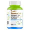Trans-Resveratrol + Co Q10 Capsules – 60 Veggie Capsules - Haleup