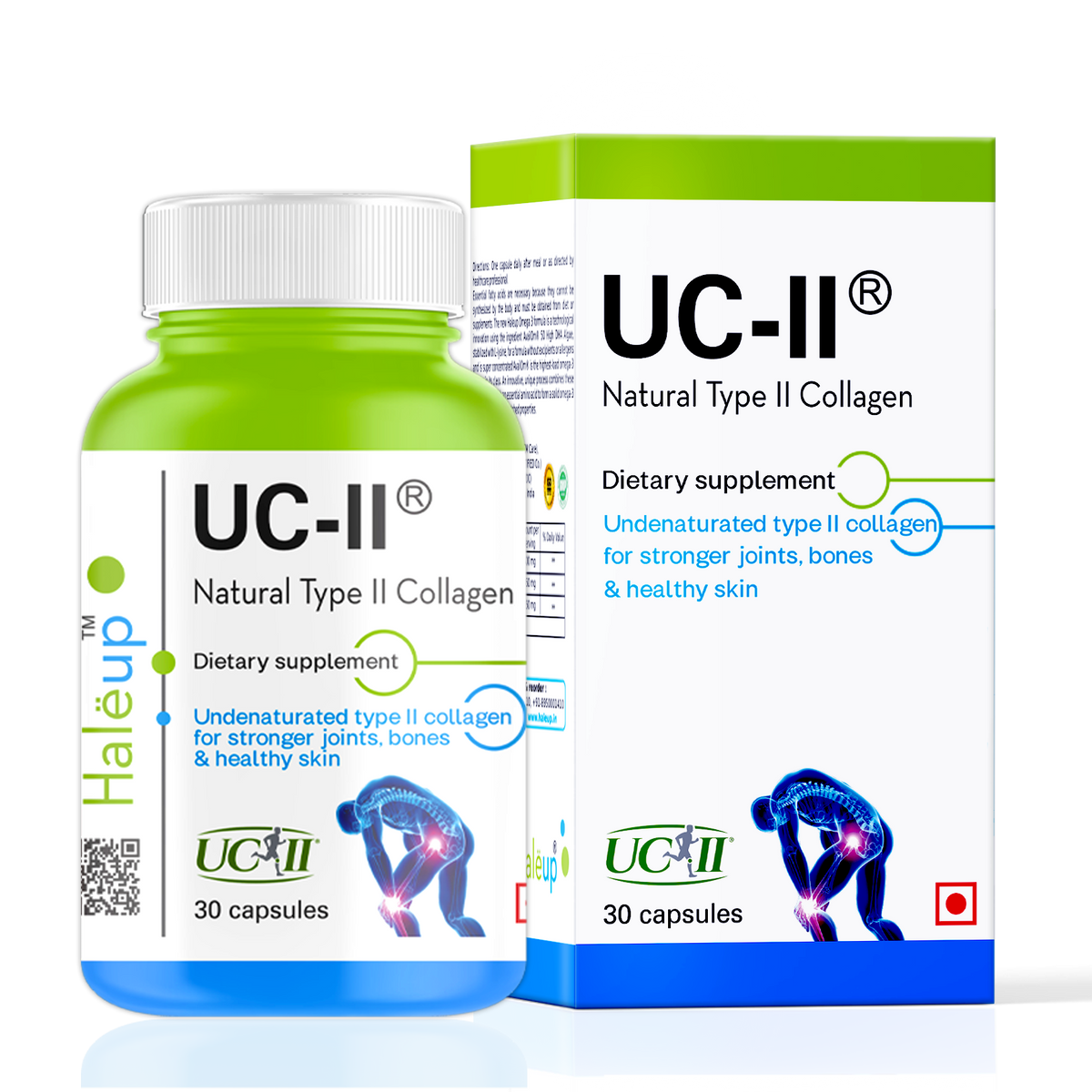 UC-II Natural Type II Collagen | Joint Health Dietary Supplement | 30 Capsules