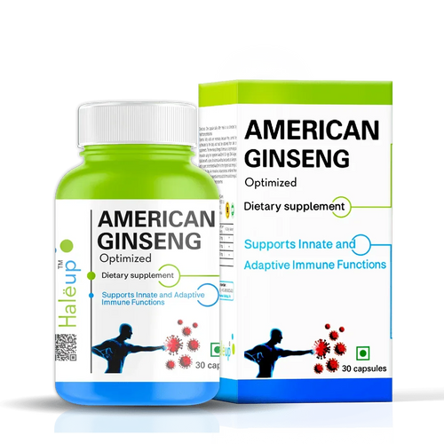 American Ginseng – 500 mg Dietary Supplement - Haleup
