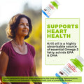Antarctic Krill Oil 1000mg with Astaxanthin for Heart & Joint Health - 60 softgels - Haleup