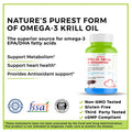 Antarctic Krill Oil 1000mg with Astaxanthin for Heart & Joint Health - 60 softgels - Haleup