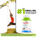 Antarctic Krill Oil 1000mg with Astaxanthin for Heart & Joint Health - 60 softgels - Haleup