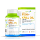 Fish Oil + Krill Oil (1350 mg) | Super Antioxidant for Heart, Joints, Skin & Hair | 550 mg EPA + 350 mg DHA