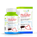 Antarctic Krill Oil 1000mg with Astaxanthin for Heart & Joint Health - 60 softgels - Haleup
