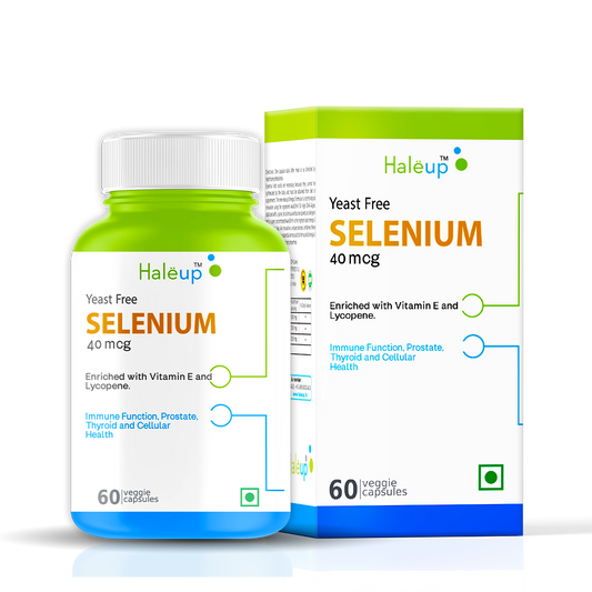 Yeast-Free Selenium 40mg + Vitamin E & Lycopene | 60 Capsules