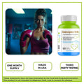 Coenzyme Q-10 300 mg with Trans-Res & Flaxseed Oil – EPA/DHA Veggie Capsules - 60 Count - Haleup